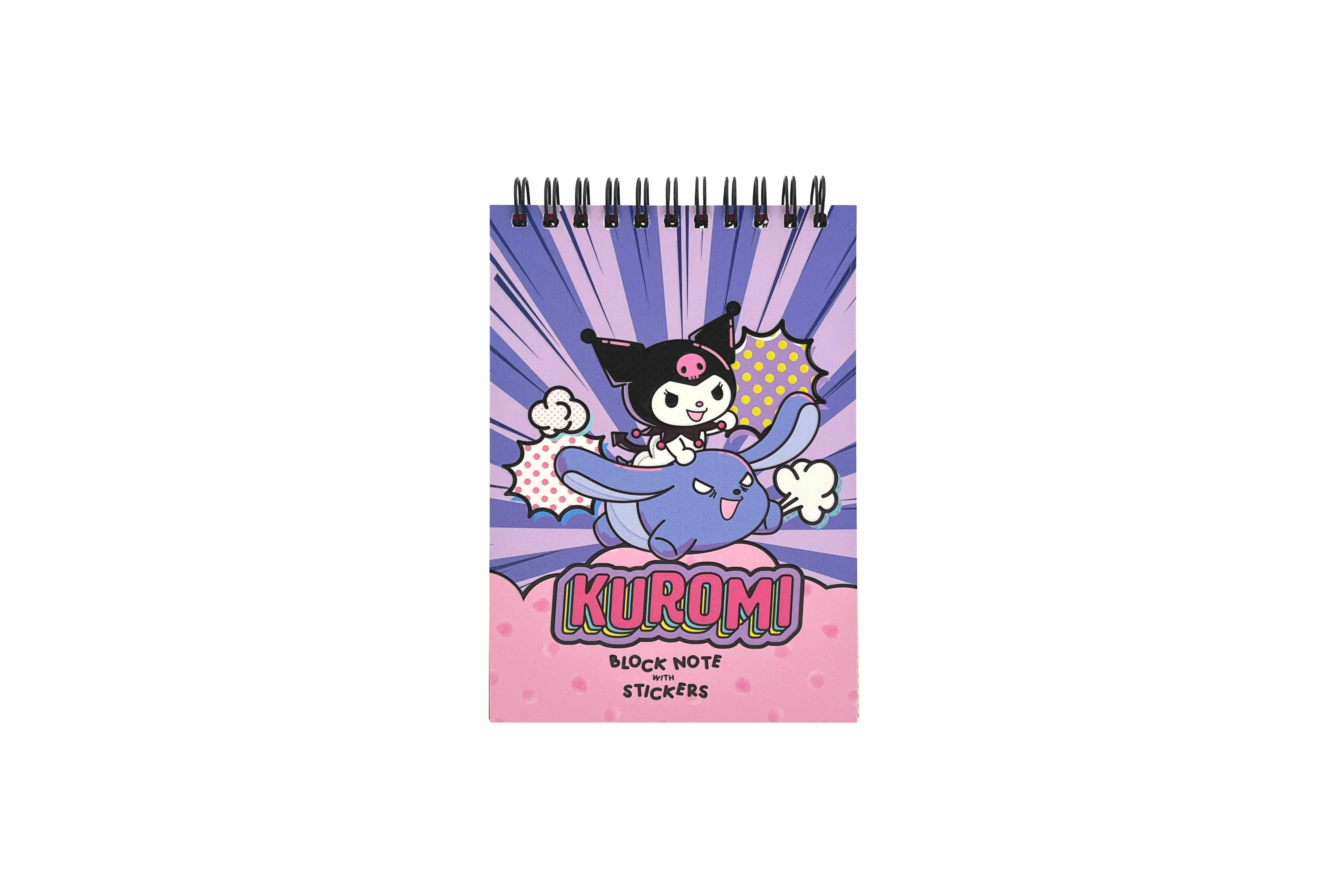 Kuromi Bloknot ve Sticker Seti