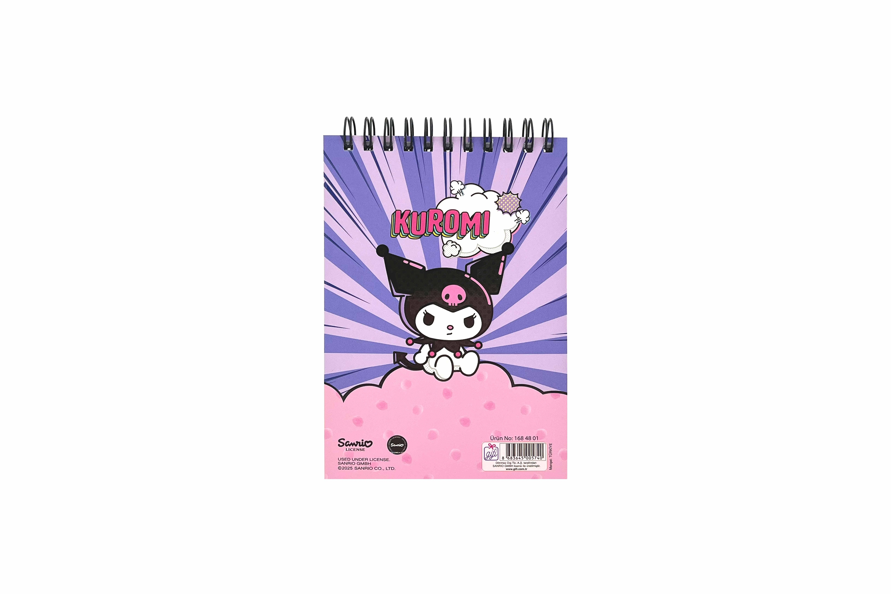 Kuromi Bloknot ve Sticker Seti