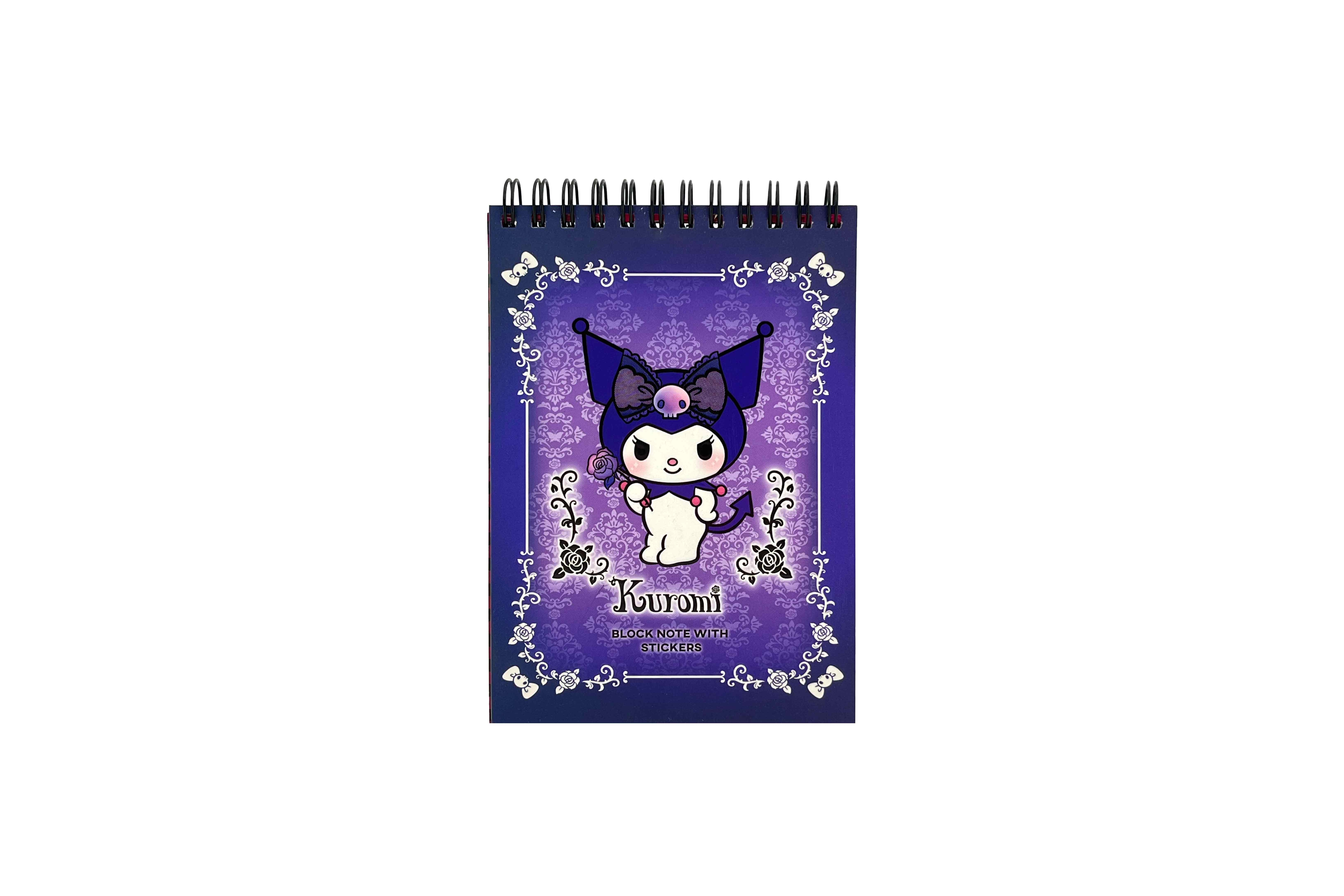 Kuromi Bloknot ve Sticker Seti