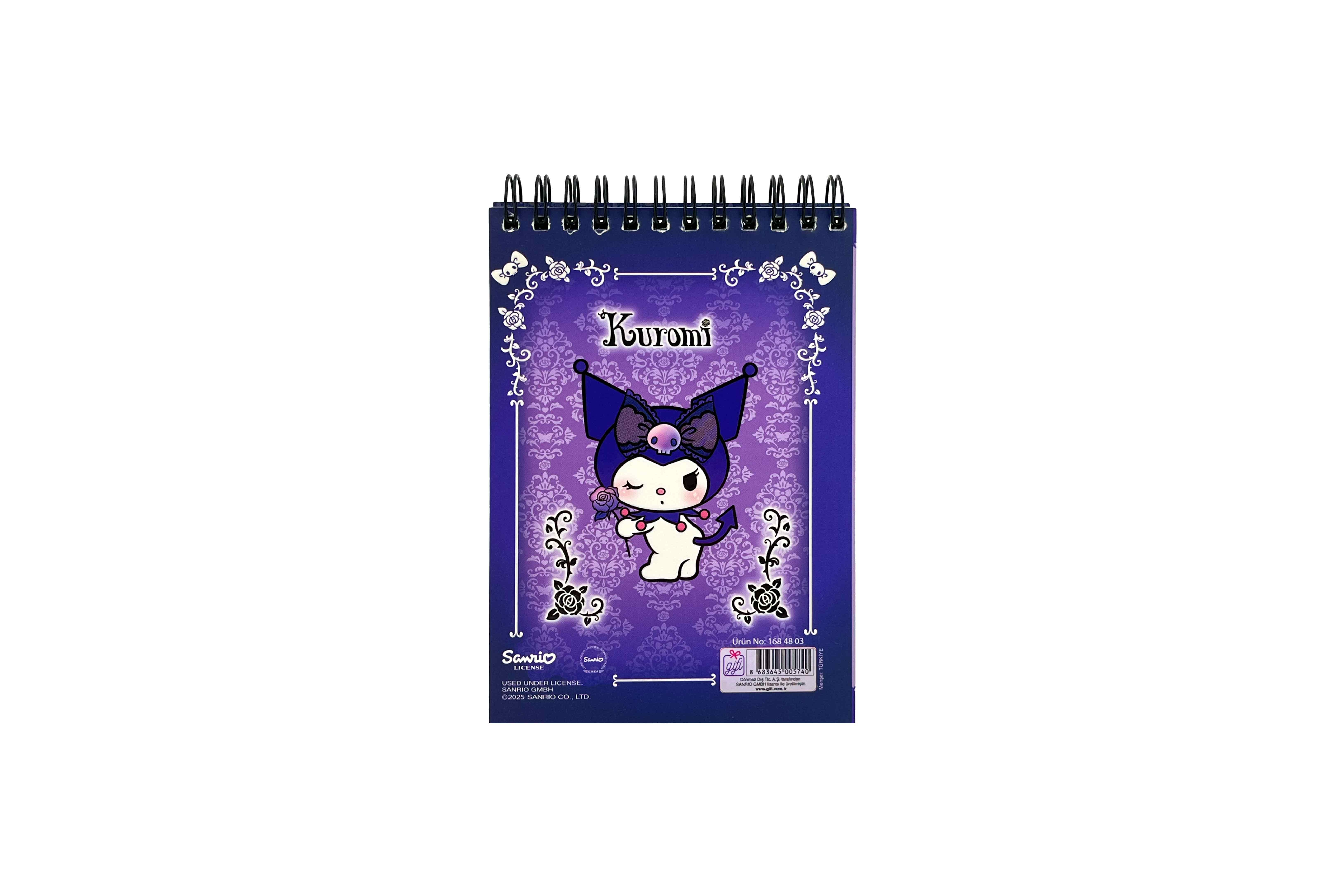 Kuromi Bloknot ve Sticker Seti