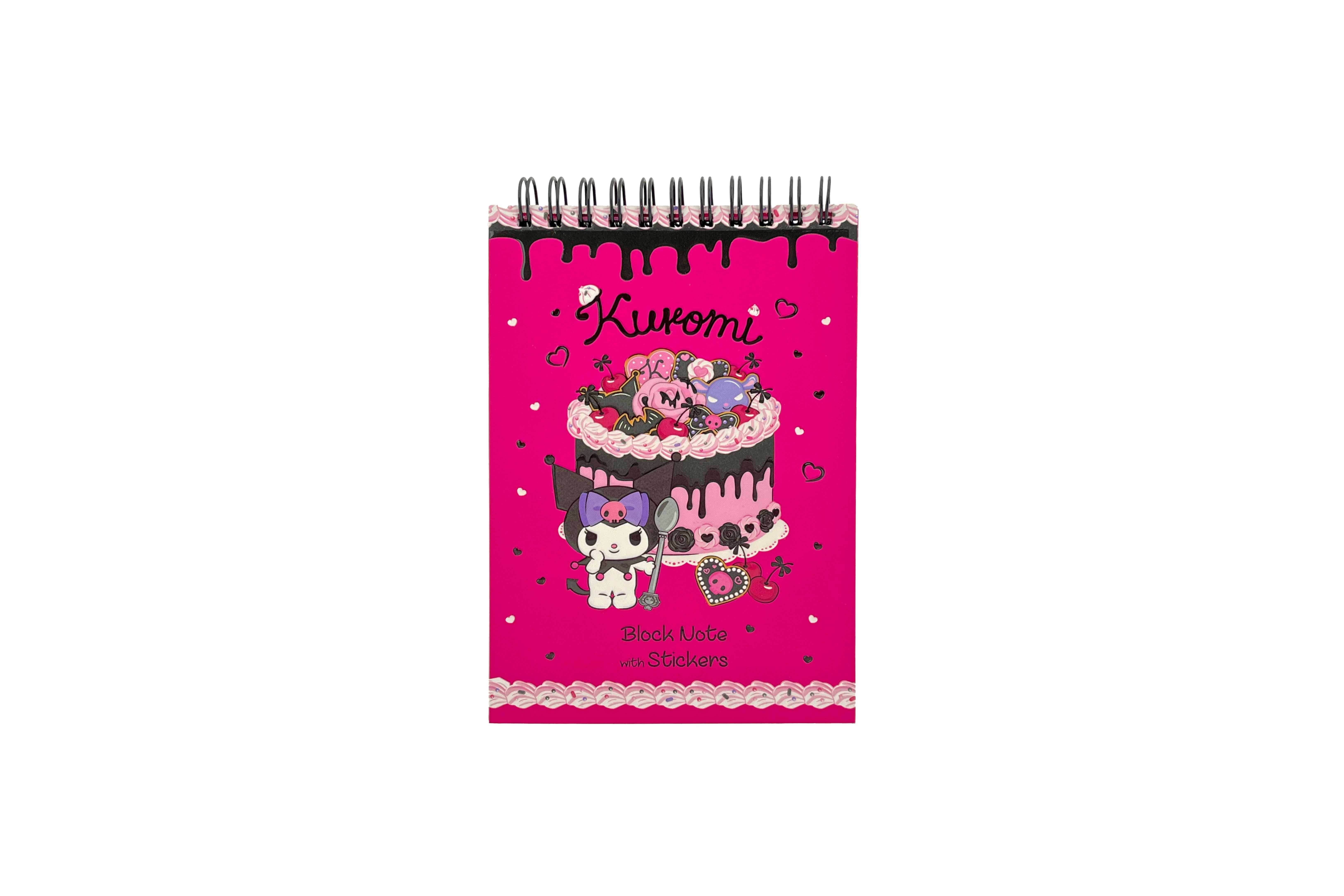 Kuromi Bloknot ve Sticker Seti