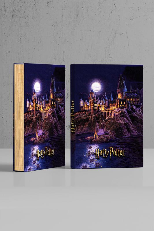 Kitap Görünümlü Dekoratif Kutu 14x21,5 cm cm Harry Potter Hogwarts Binası Lisanslı