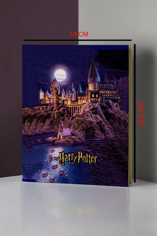 Kitap Görünümlü Dekoratif Kutu 18x26,8 cm Harry Potter Hogwarts Binası Lisanslı