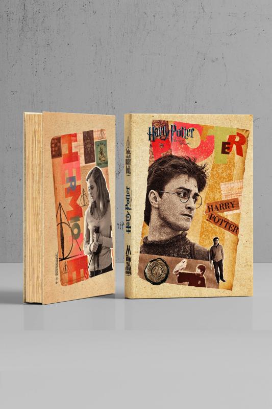 Kitap Görünümlü Dekoratif Kutu 18x26,8 cm Harry Potter & Hermonie Granger Lisanslı