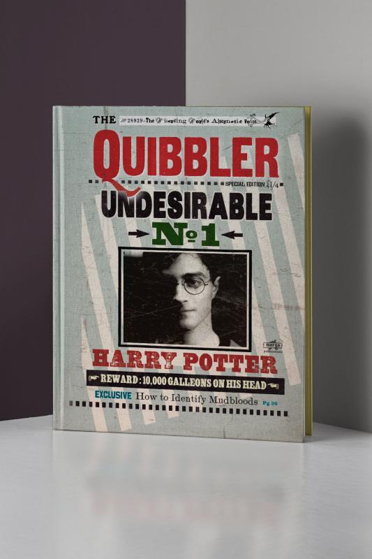 Kitap Görünümlü Dekoratif Kutu 18x26,8 cm Harry Potter Quibbler Lisanslı