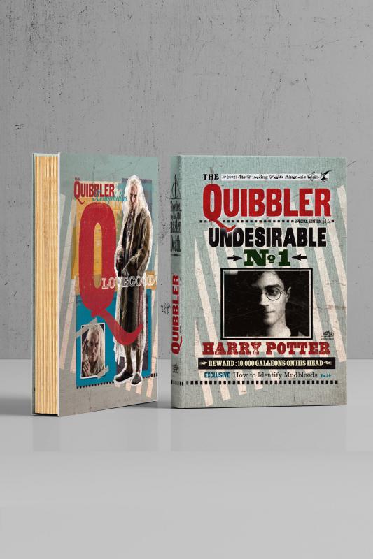 Kitap Görünümlü Dekoratif Kutu 14x21,5 cm cm Harry Potter Quibbler Lisanslı