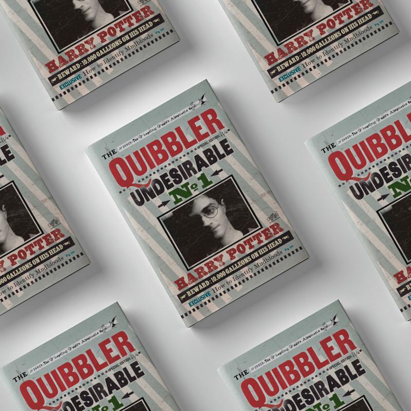 Kitap Görünümlü Dekoratif Kutu 16,5x24,5 cm Harry Potter Quibbler Lisanslı