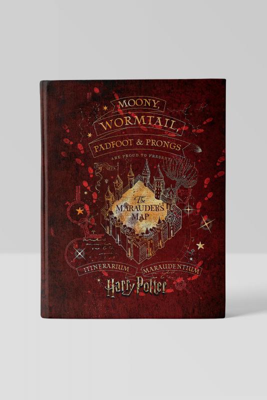 Kitap Görünümlü Dekoratif Kutu 14x21,5 cm cm Harry Potter Çapulcu Haritası Lisanslı