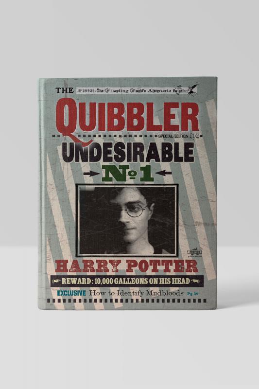 Kitap Görünümlü Dekoratif Kutu 14x21,5 cm cm Harry Potter Quibbler Lisanslı