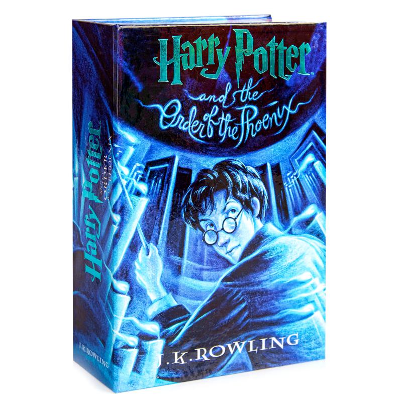 Kitap Görünümlü Kilitlenebilir Gizli Kasa Harry Potter  Order of the Phoenix Zümrüdü Anka Yoldaşlığı Lisanslı 