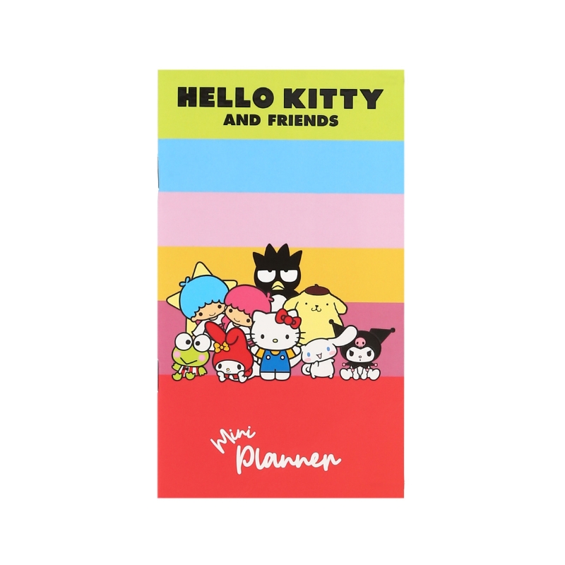 Hello Kitty ve Arkadaşları Mini Planlayıcı - Renkli Tasarım