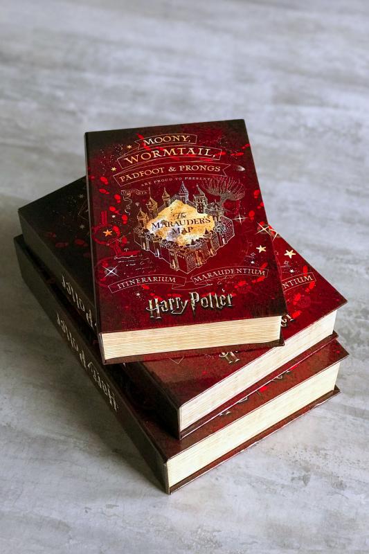 Kitap Görünümlü Dekoratif Kutu 3’lü Set Harry Potter Çapulcu Haritası Lisanslı