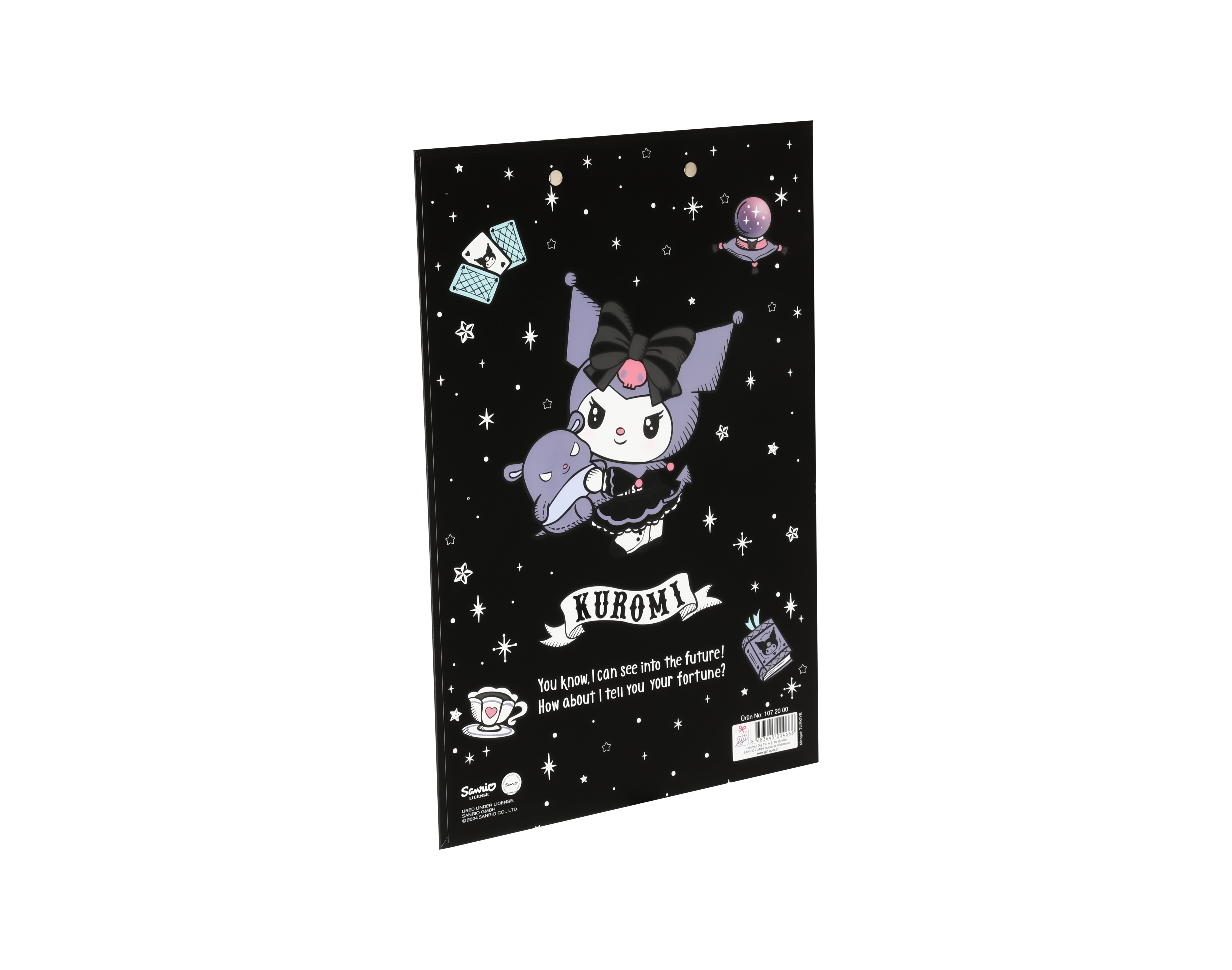 Hello Kitty Desenli Sekreterlik - Siyah Kuromi