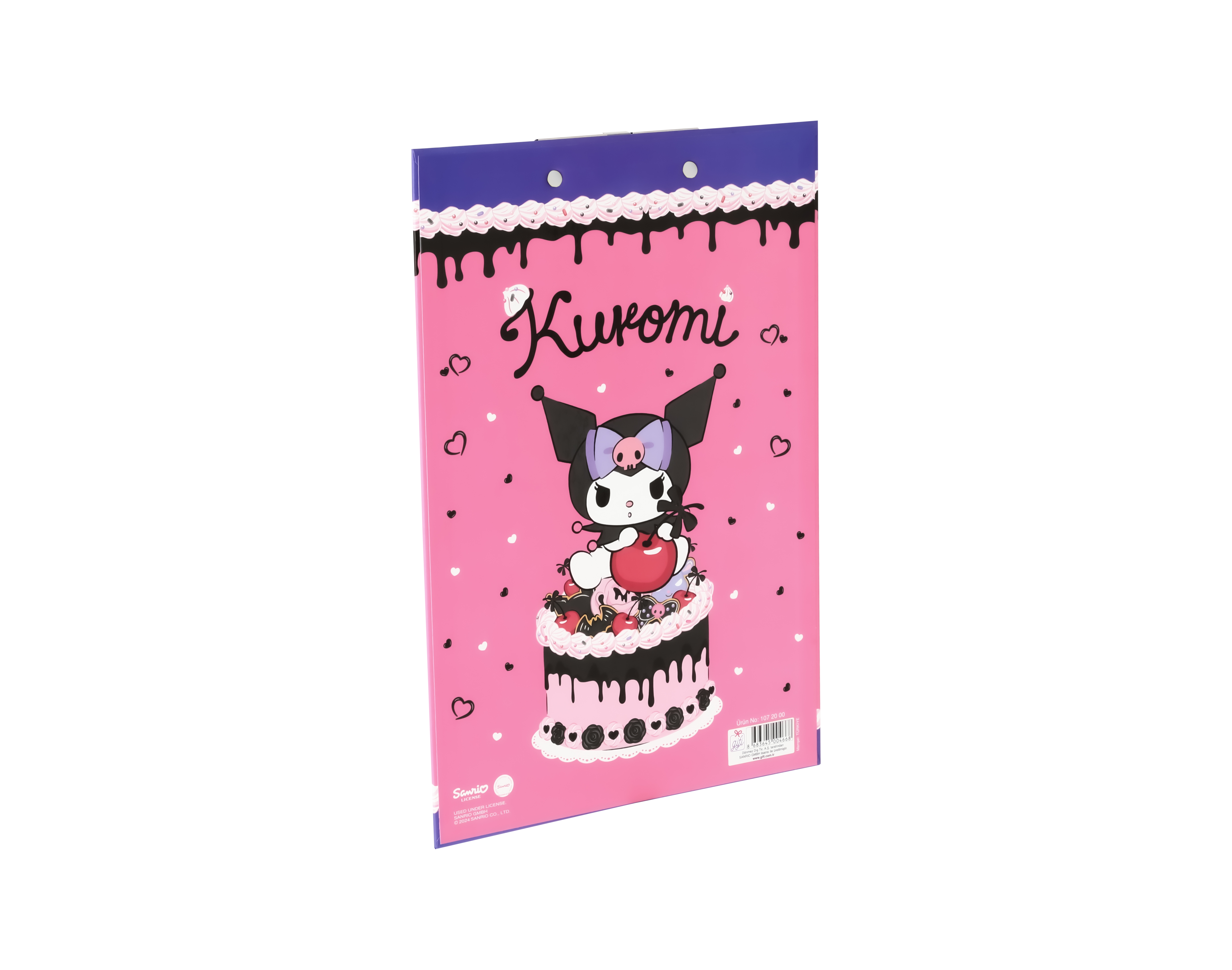 Hello Kitty Desenli Sekreterlik - Mor Kuromi