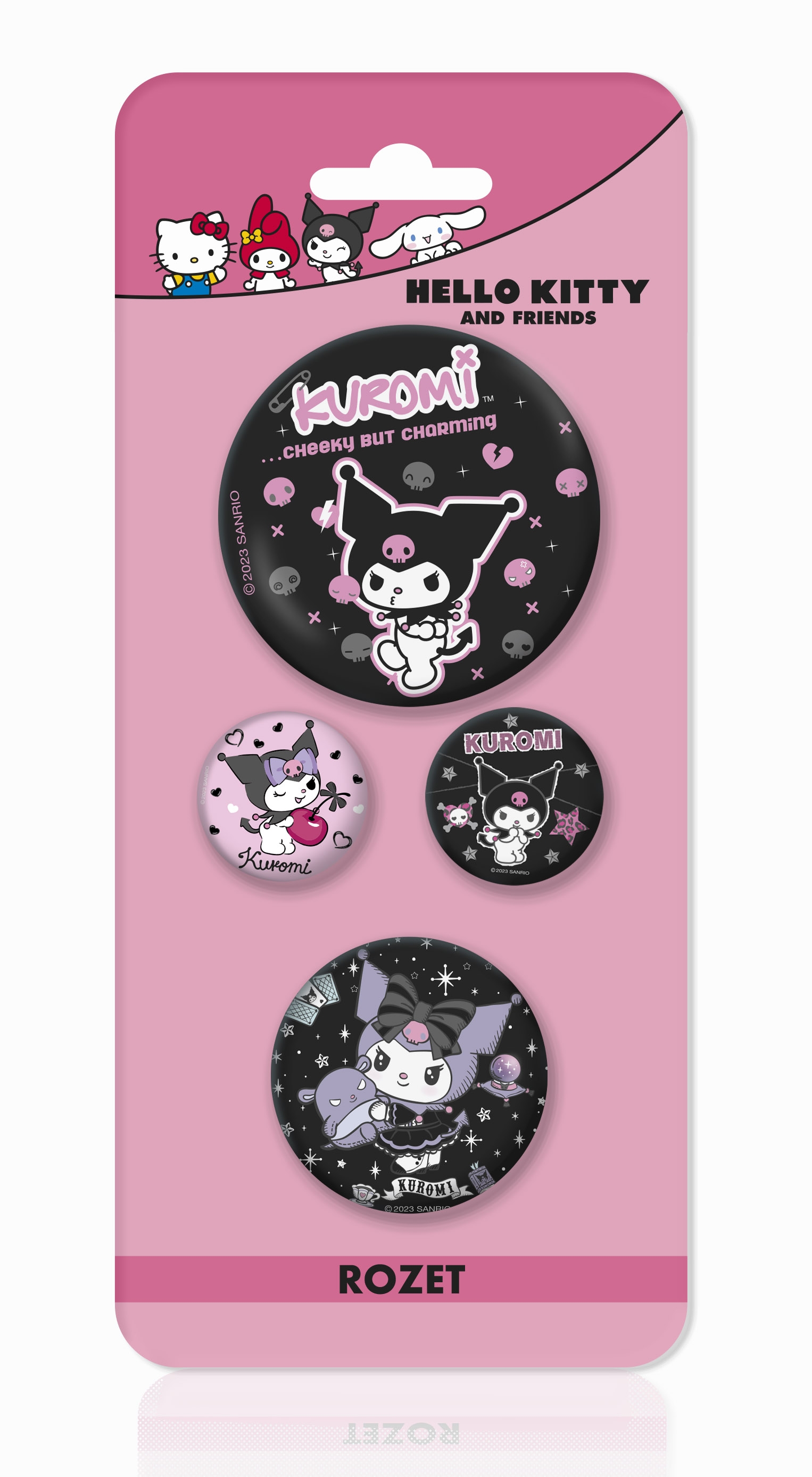 Hello Kitty 4’lü Rozet Karışık Boy