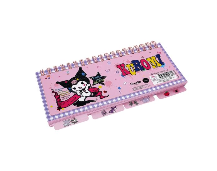Kuromi Temalı Fihristli Spiral Bloknot