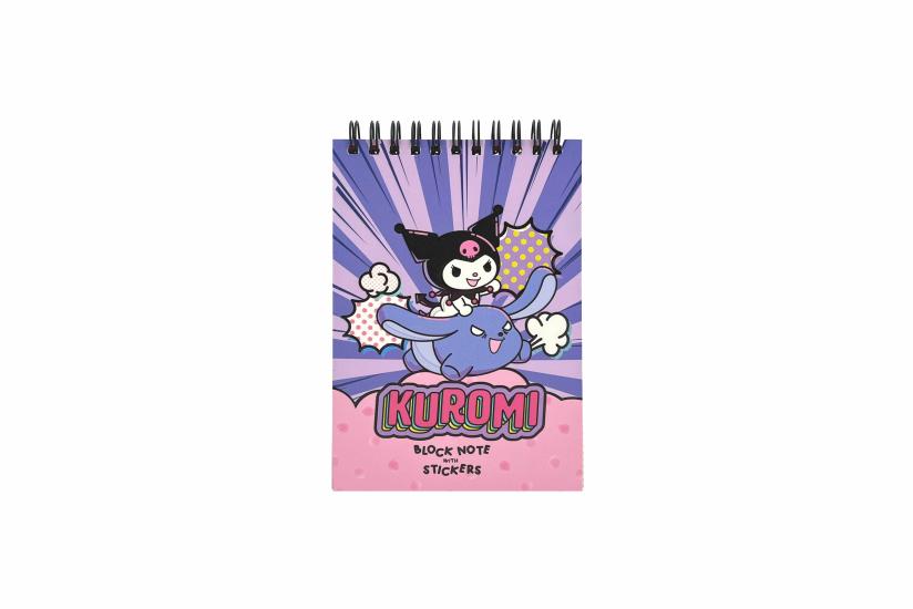 Kuromi Bloknot ve Sticker Seti