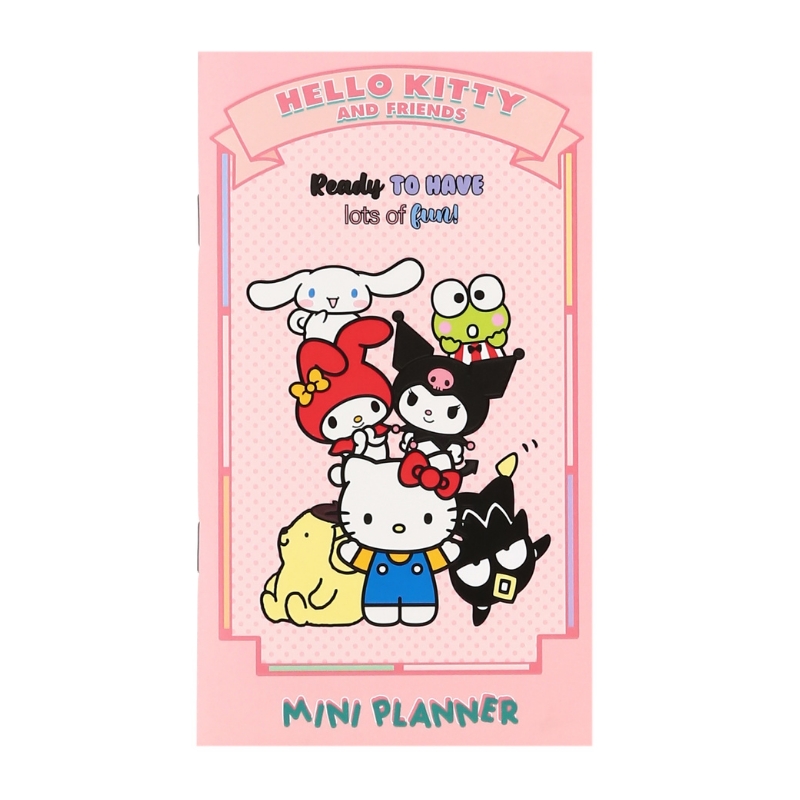 Hello Kitty ve Arkadaşları Mini Planlayıcı - Pembe Tasarım